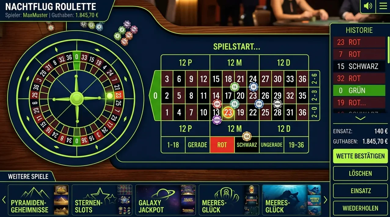 Tischspiele bei Davinci